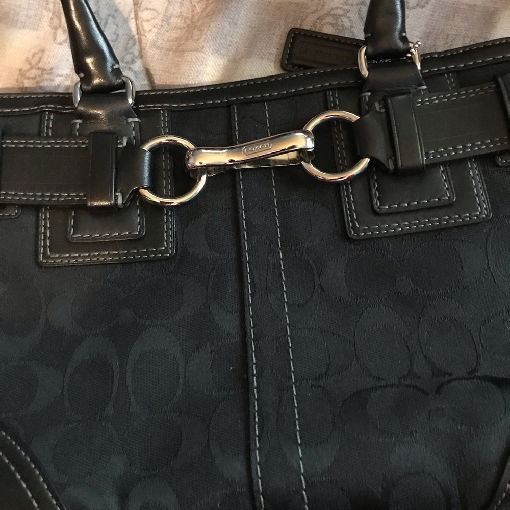 Black coach purse